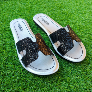 Fancy PU Narrow Fit Slipper D03