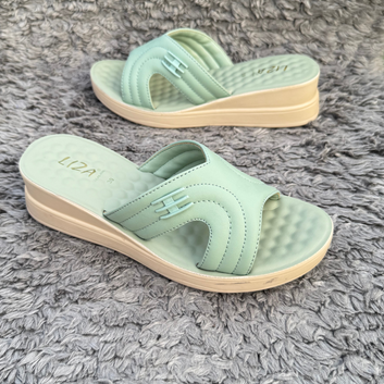 Comfortable Black Wedge Slides | Soft Sole & Washable