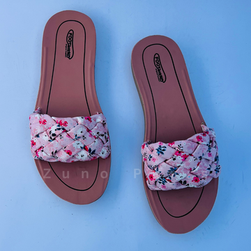 Floral Woven Flat Slippers (F2)