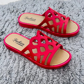 Women's Coral Splash Cutout Slides
