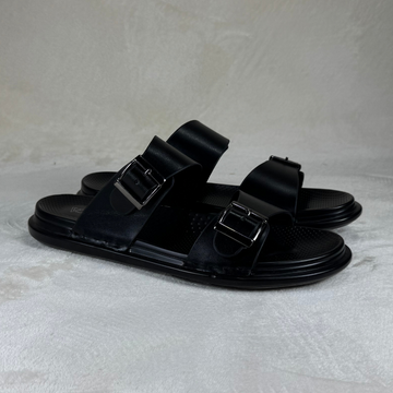 Men's Luxury PU Made Perforated Cross-Strap Washable Sandal