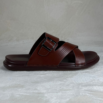 Men's Luxury PU Leather Adjustable Strap Washable Sandals