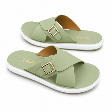 Women’s Comfort Cross Strap Slippers, Non-slip, Washable, Softest Sole (G1)