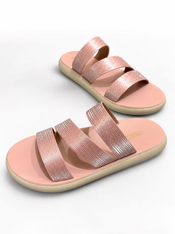ComfortGrip™ Non-Slip Waterproof Slippers – Soft, Safe & Stylish Strap Glitter Slide Sandal (g7)