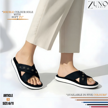 Women’s Comfort Cross Strap Slippers, Non-slip, Washable, Softest Sole (G3)